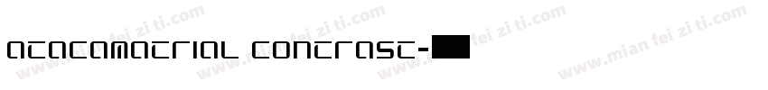 AtacamaTrial Contrast字体转换